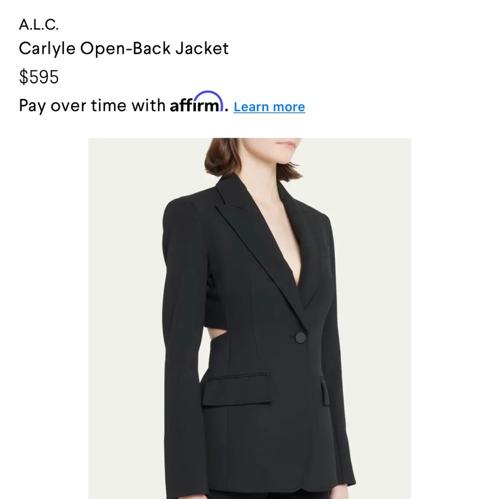 A.L.C.
Carlyle Open-Back Jacket - Picture 11 of 16